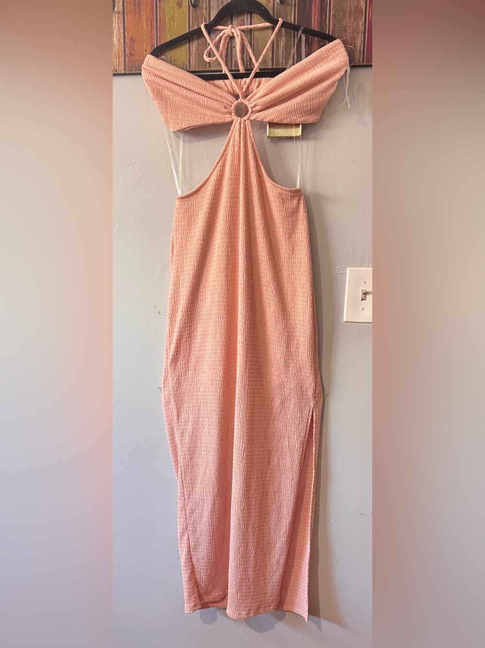 Fore Halter Cutout Midi Dress Women's Size large - Picture 3 of 9